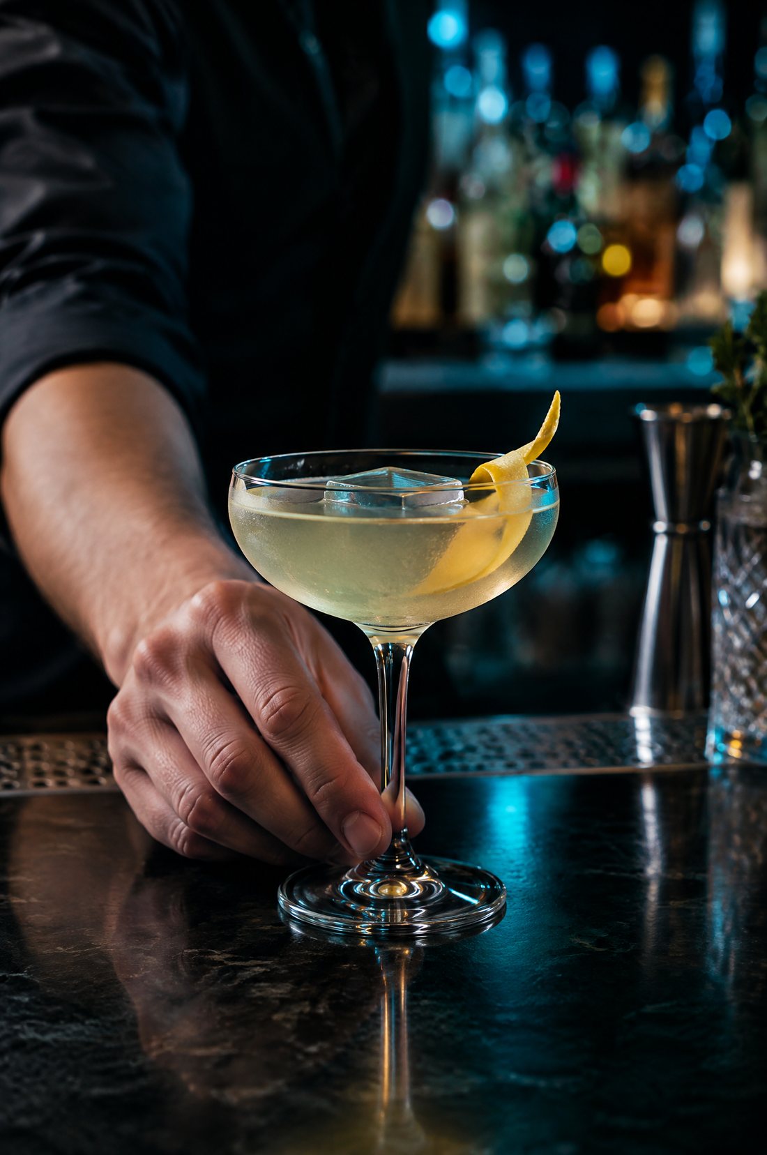 Cocktail servito al bancone